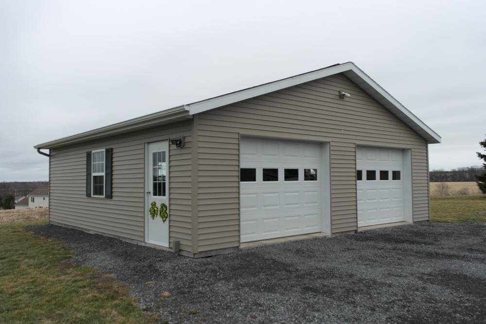 Two Car Garage, Post Frame – Eastern Sky Construction
